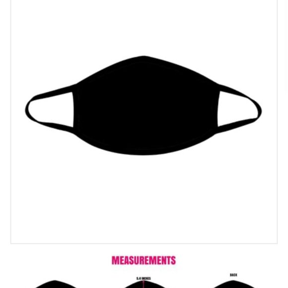 Other - MENS BLACK MOUTH COVER FACE MASK